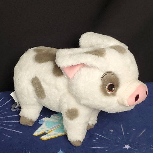 NEW Disney Store Moana Pua Spotted Pig Friend Small Plush Stuffed Animal 8"