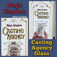 Disney Parks WDW Magic Kingdom Casting Agency Sign 14oz Glass Cup NEW 2026