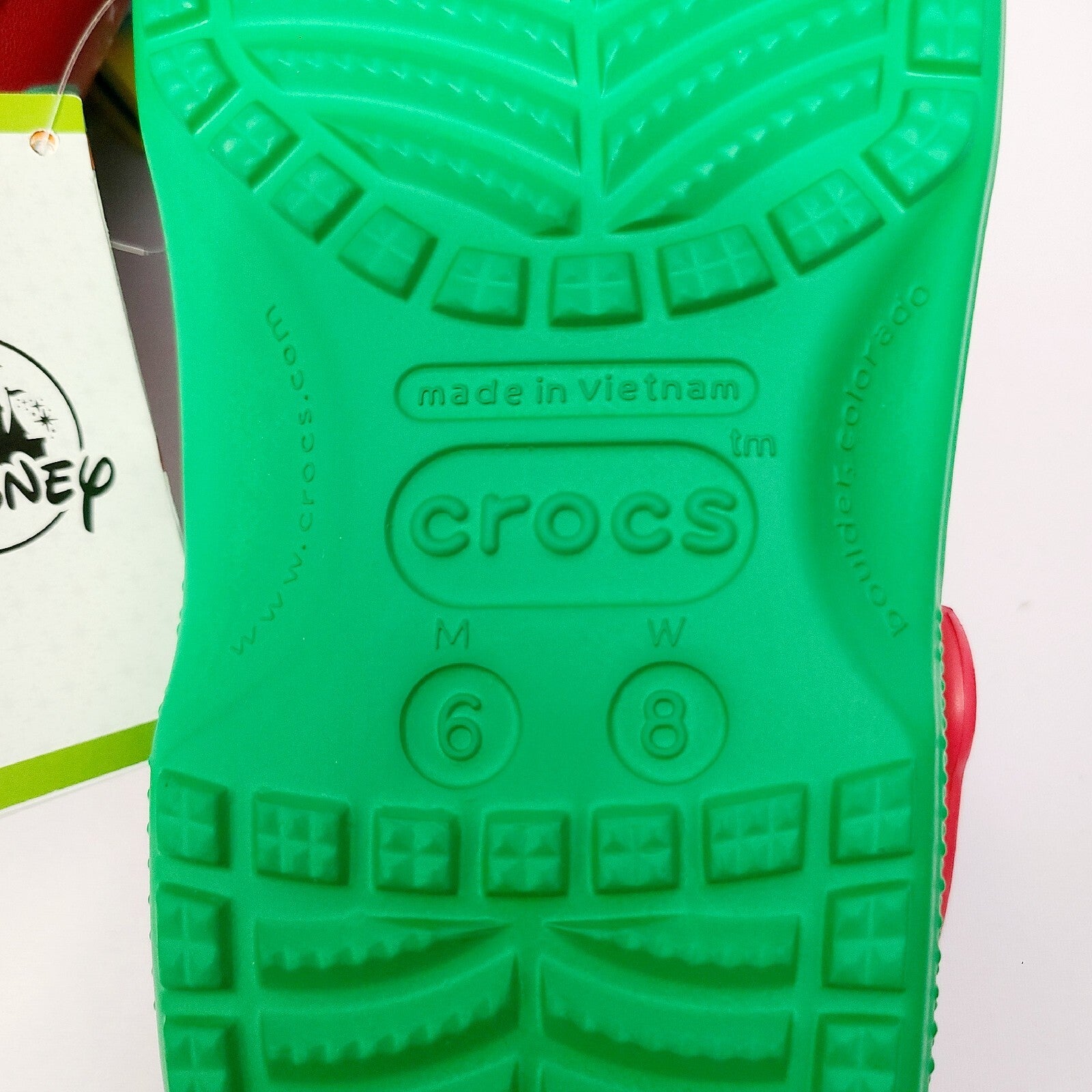 *M6/W8 Adult Crocs* 2023 Disney Parks Christmas Holiday Mickey & Friends Clogs