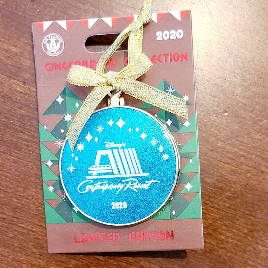 2020 Disney Contemporary Resort Christmas Ornament Gingerbread Pin Cinderella