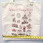 2026 Walt Disney World Parks Icons Canvas Tote Bag Inner Zip Pocket Key Holder
