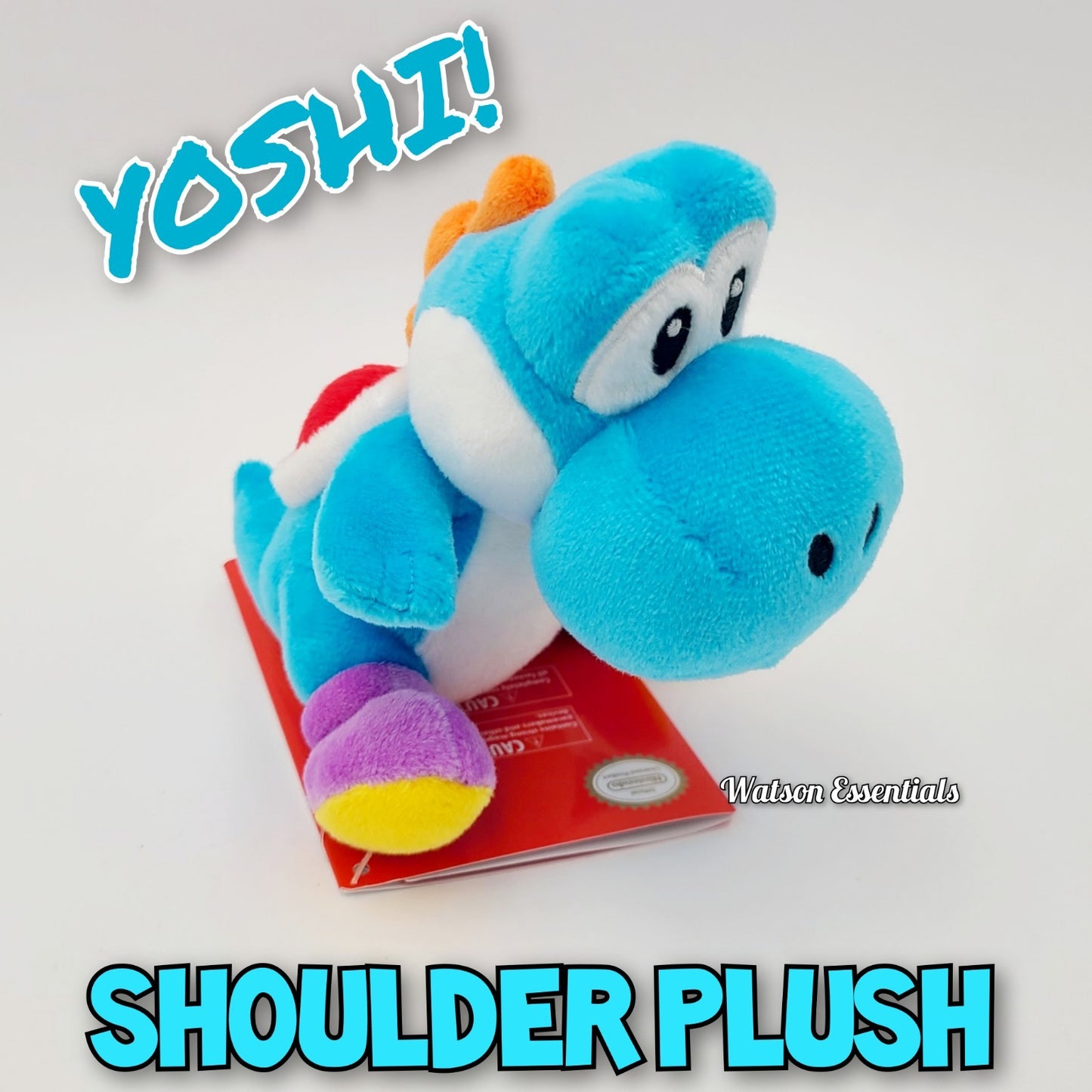Epic Universal Studios Super Nintendo World BLUE Yoshi 5" Shoulder Magnet Plush