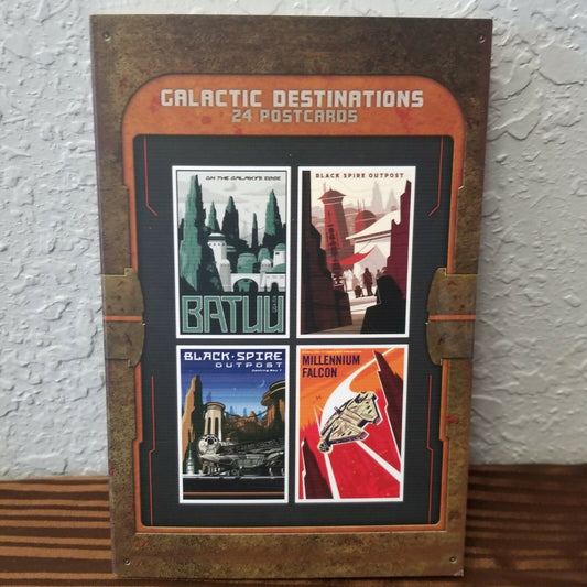 Set of 24 Disney Galaxy's Edge Star Wars Galactic Destinations POSTCARDS Batuu