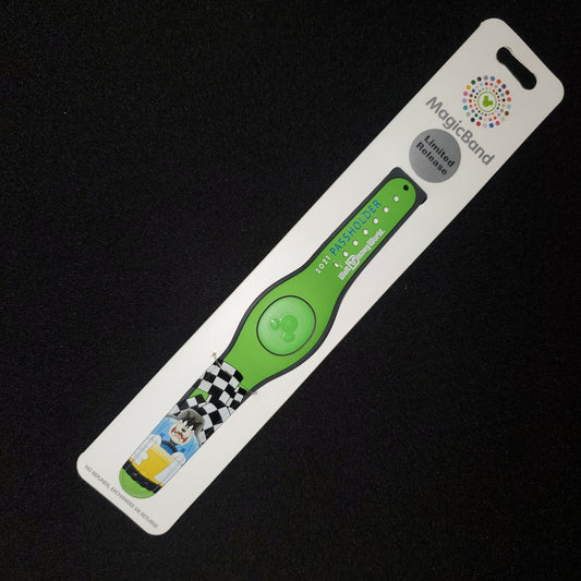 2021 Disney Tomorrowland Speedway Big Pete Annual Passholder Magic Band Green