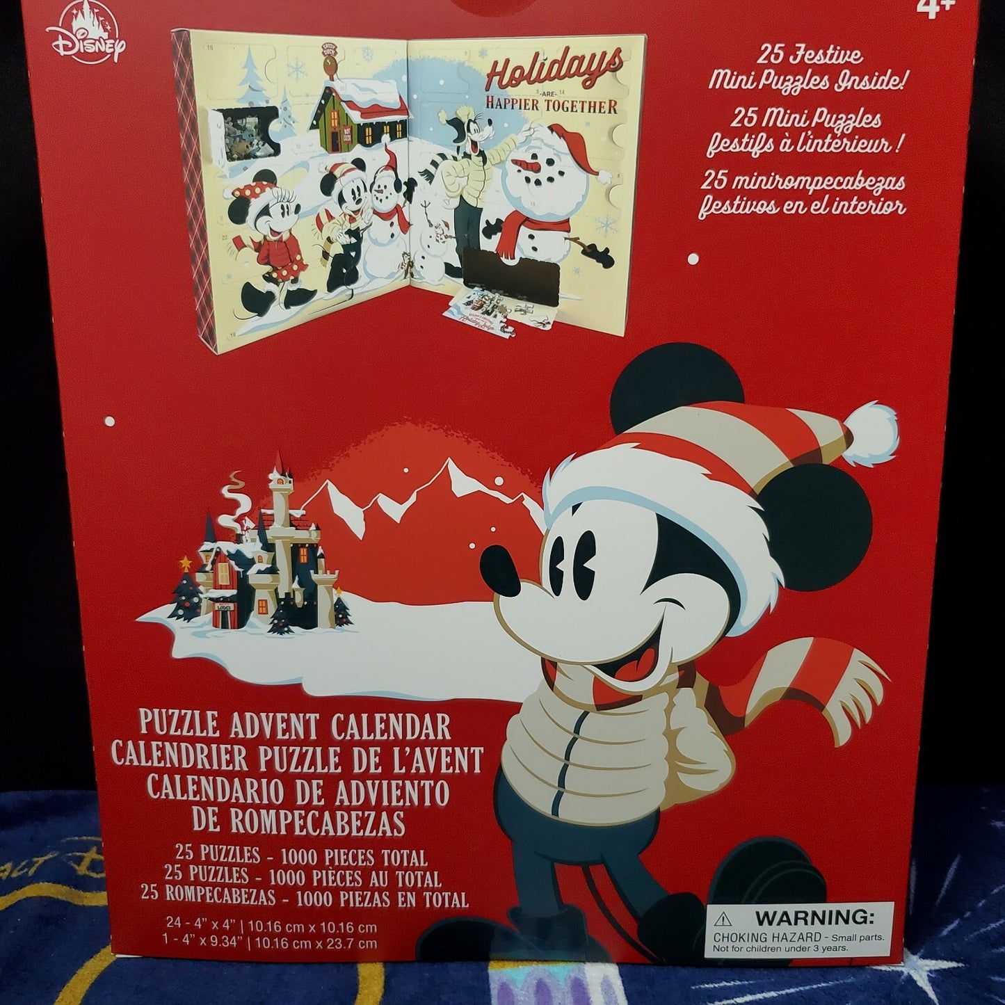 Disney Park Mickey Mouse & Friends Mini Puzzle Advent Calendar Christmas Holiday