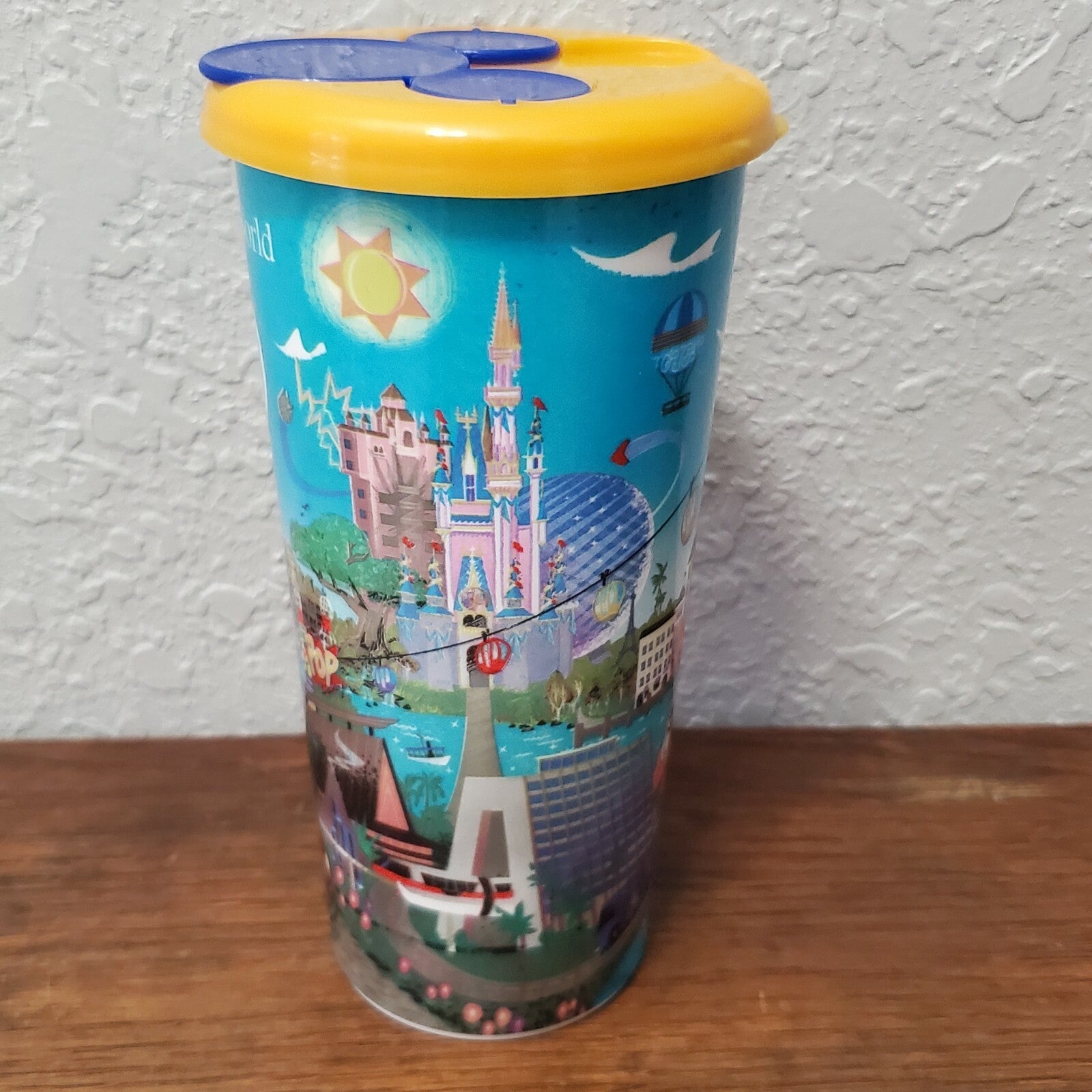 Disney Parks WDW 50th Anniversary Resort Refillable Mug Gold Lid Mickey Minnie 