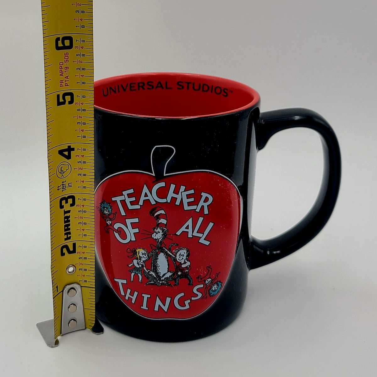 NEW Universal Dr Seuss Teacher of All Things Cat in Hat Mug Ceramic Coffee Cup