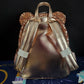 NEW Disney Parks Loungefly Sequined Rose Gold Mini Backpack Minnie Mouse Ears