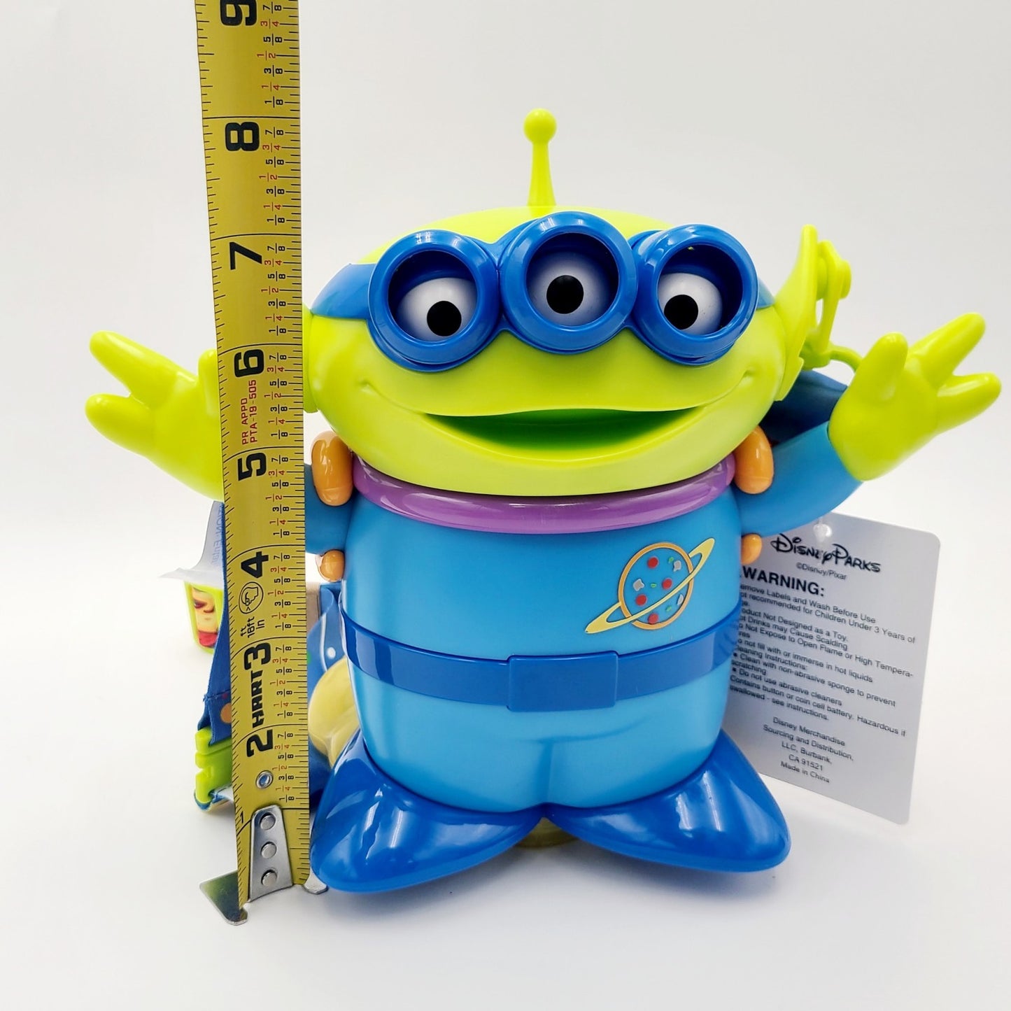 Disney Parks 2026 Pixar Toy Story The Little Green Men Alien Jetpack 8" Sipper