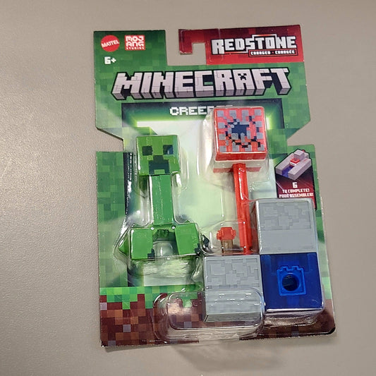 NEW Minecraft REDSTONE CHARGED Creeper 3.25" Figure & Accessory