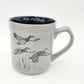Bass Pro Shops Flying Duck Bird Mug Nature Art 16 fl oz Coffee Gray Grey Color