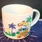 (1) Disney World Parks Caribbean Beach Resort Ceramic Coffee Mug Skyliner Map