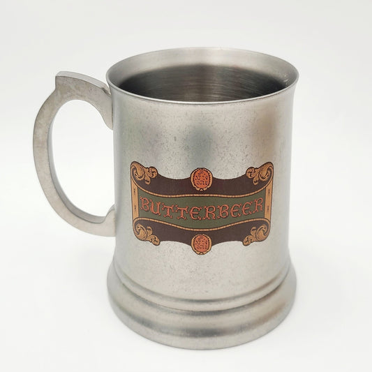 Universal Studios Harry Potter Stainless Steel Silver Butterbeer Stein Mug 2025