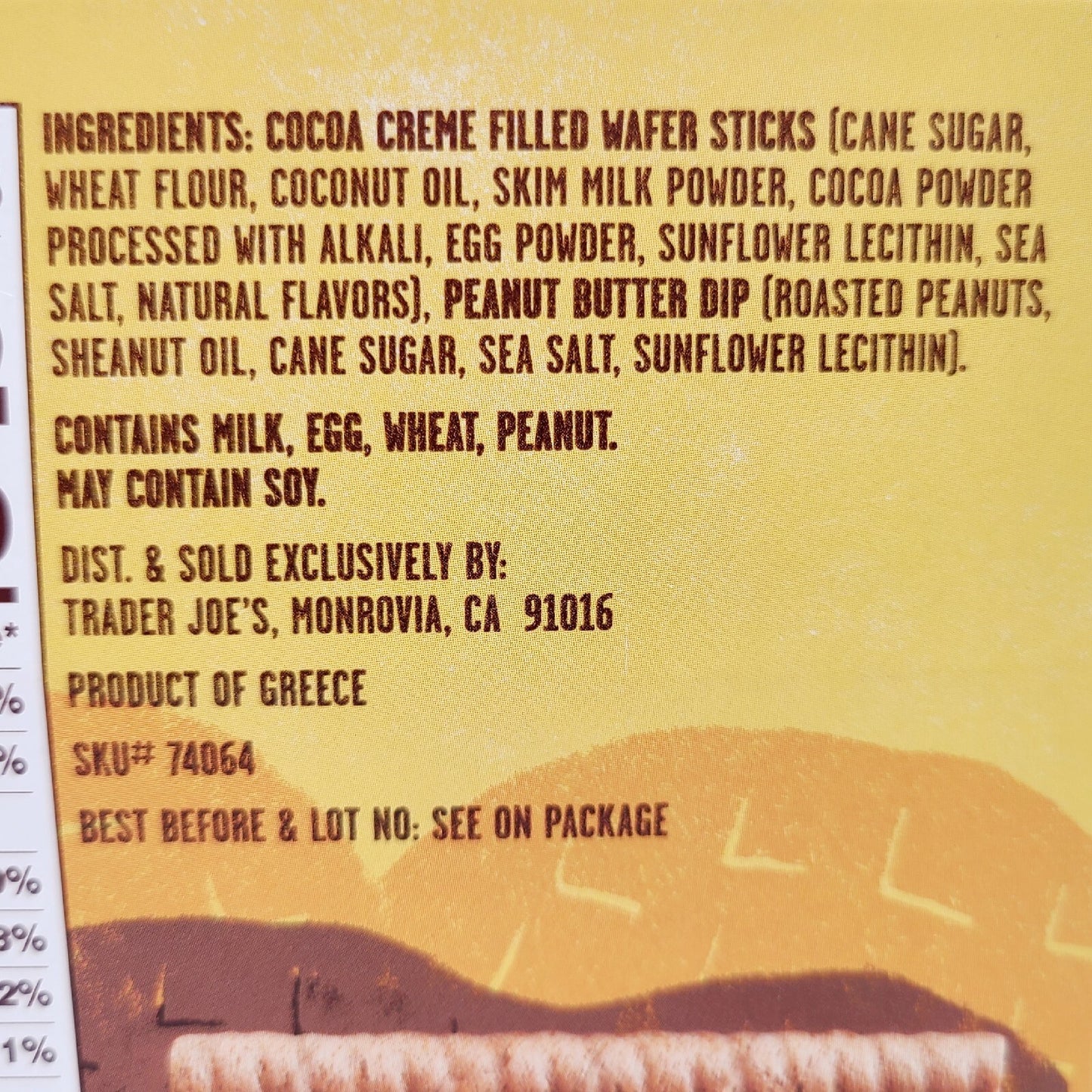 2 Boxes Trader Joe's PB&C Cocoa Creme Wafer Sticks w/ Peanut Butter Dip PB & C