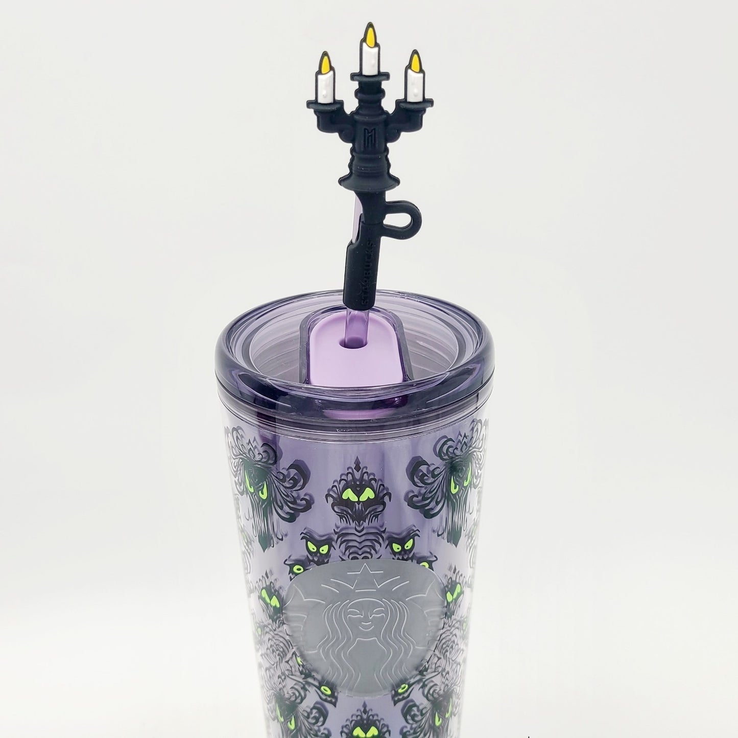 2026 Disney Parks Starbucks Haunted Mansion Wallpaper Travel 24 Oz Tumbler New