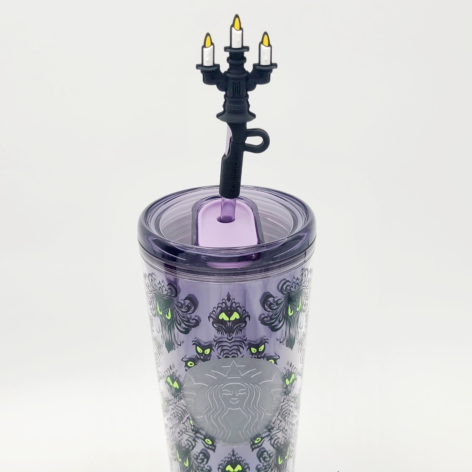 2026 Disney Parks Starbucks Haunted Mansion Wallpaper Travel 24 Oz Tumbler New