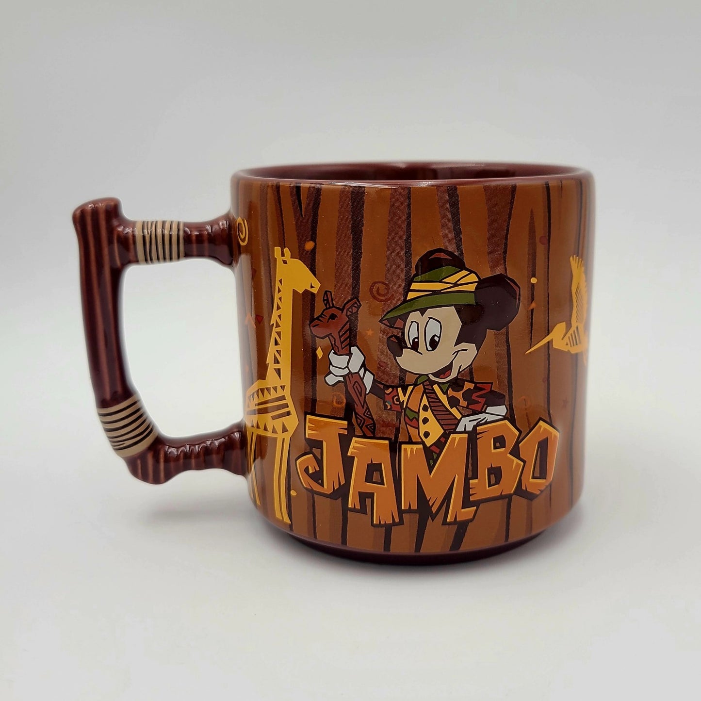 2026 Disney Parks Animal Kingdom Lodge JAMBO Mickey Mouse Stackable Mug Cup 16oz