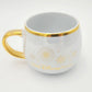 2025 Disney Parks Magic Kingdom Castle Mug Fireworks Gold Coffee Cup Pearl White