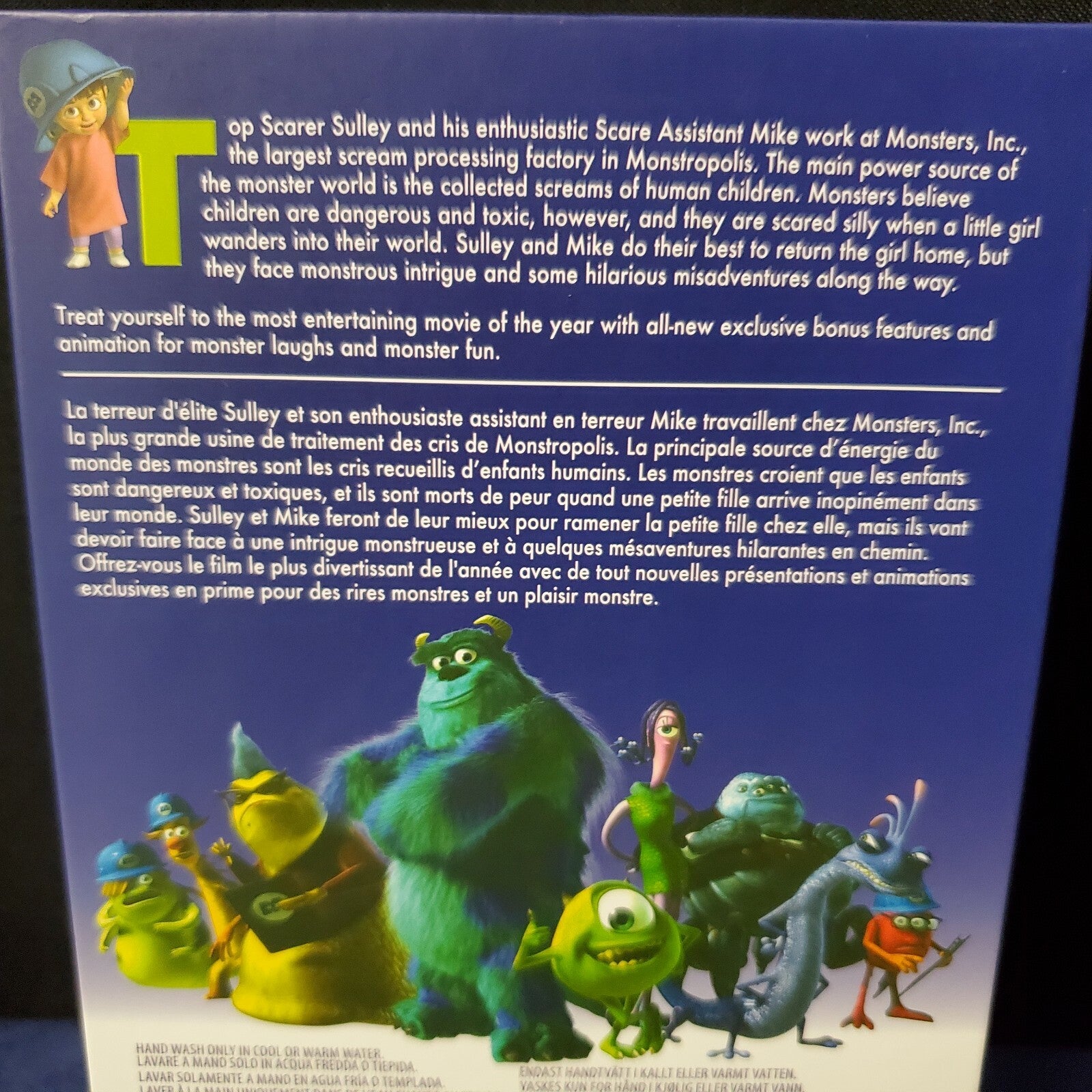 *Monsters Inc. VHS Box & Small Plush Set* Walt Disney World Parks Series 1 NEW