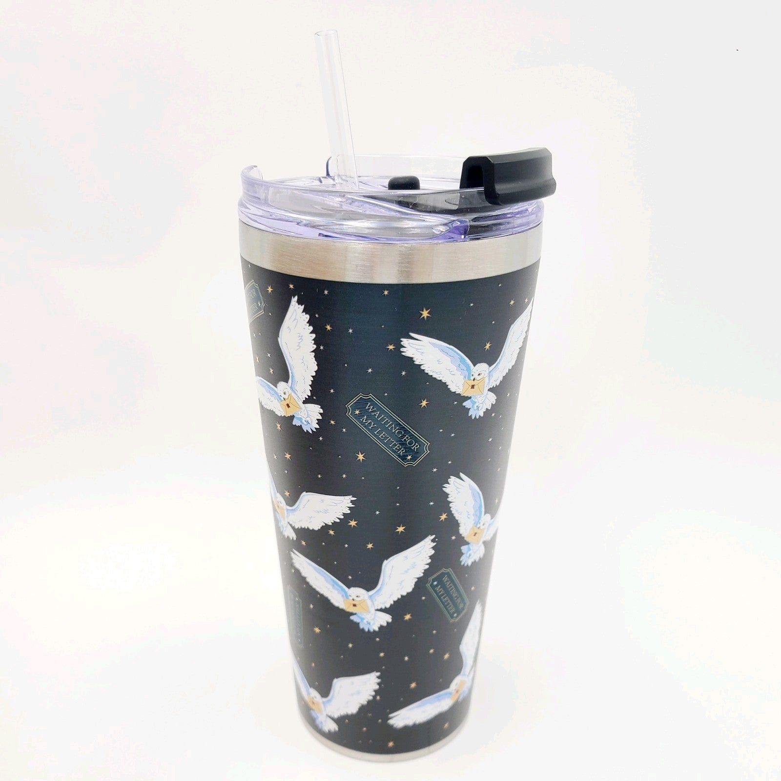 *Owl Backpack Tumbler ID Badge* Universal Harry Potter Hedwig Waiting My Letter
