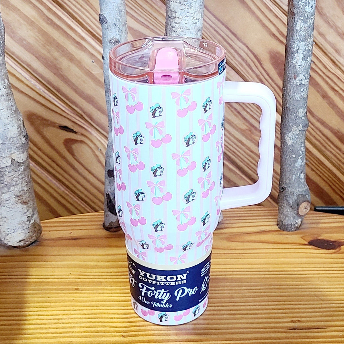 2026 Buc-ee’s Pink Bow & Cherry Backpack & Yukon Tumbler 40oz Bucees Cherries