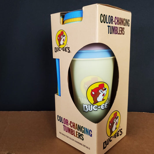 Buc-ee’s 5 Cups Color Changing Tumbler Cups  W/ Lids & Straw New Bucees Buccees