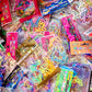 NEW 5 Packs = 60 Individual Pieces Assorted Silly Bands Rubber Band Bracelets