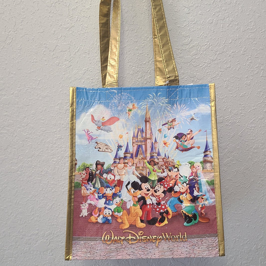 2026 Disney Parks WDW Storybook Castle Mickey & Friends SMALL Reusable Tote Bag
