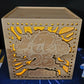 NEW 2023 Disney Parks Animal Kingdom 25th Anniversary Wood Light Up Cube Box