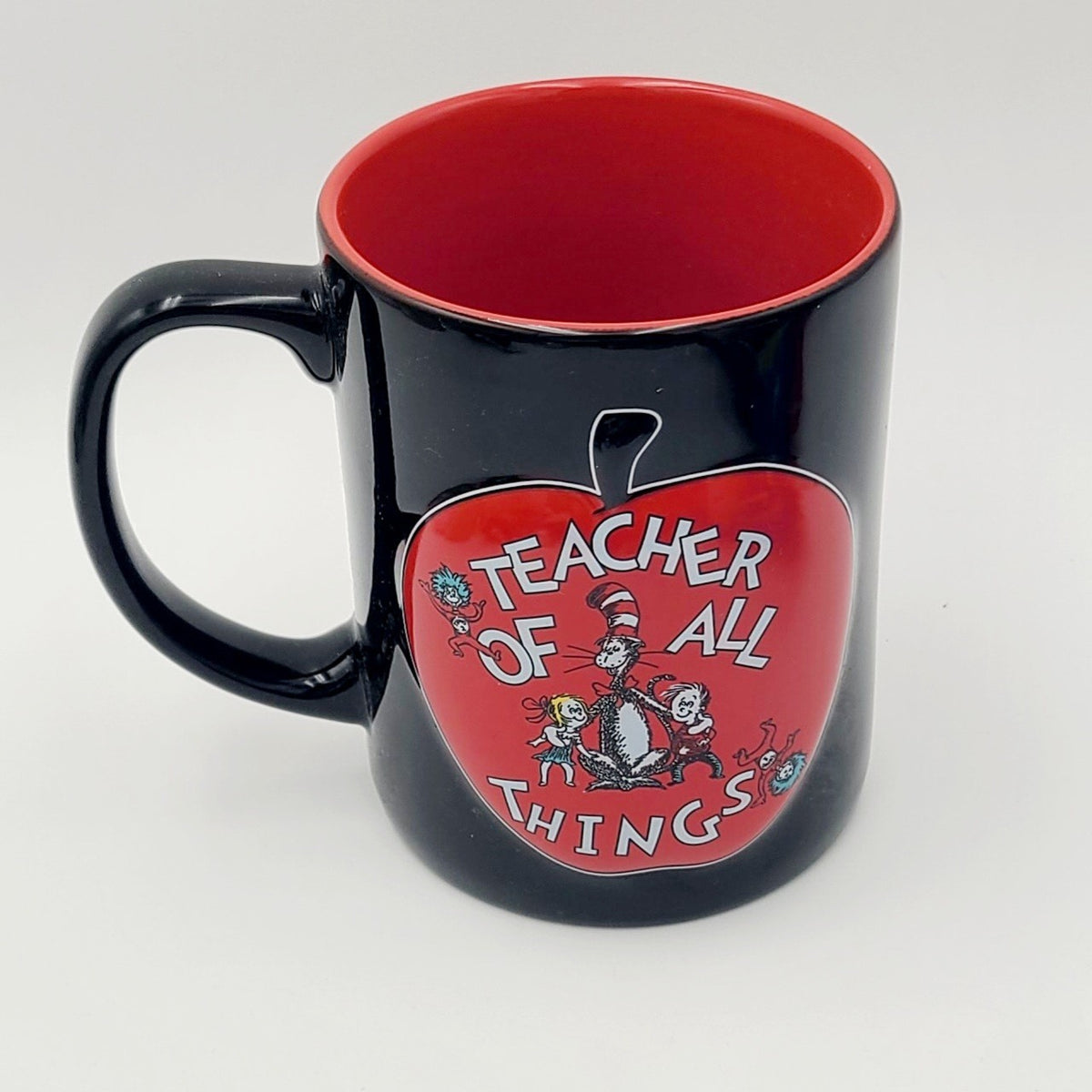 NEW Universal Dr Seuss Teacher of All Things Cat in Hat Mug Ceramic Coffee Cup
