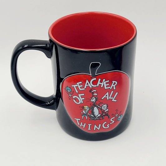NEW Universal Dr Seuss Teacher of All Things Cat in Hat Mug Ceramic Coffee Cup