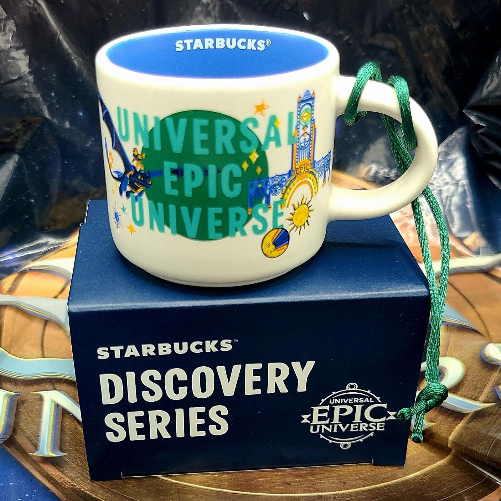 Starbucks Universal Epic Universe Discovery Series Mini 2oz Ornament Mug Cup New
