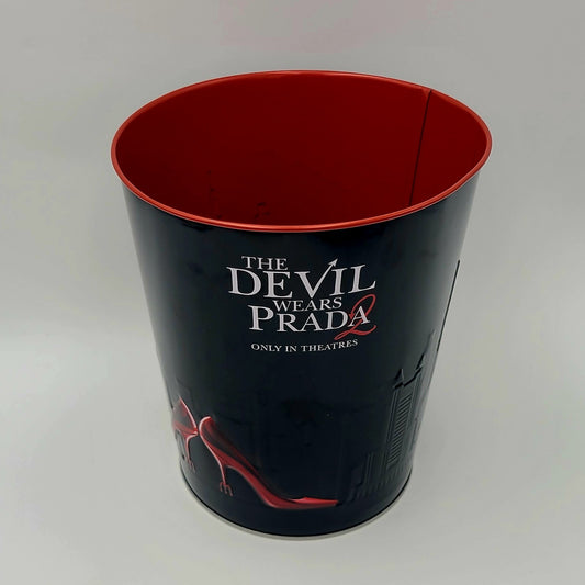 IN HAND The Devil Wears Prada 2 Movie 130 oz Tin Popcorn Bucket Cinemark AMC NEW