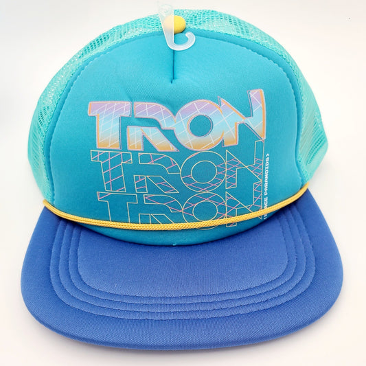 Walt Disney World Park Tron Baseball Cap Blue Hat Adult Snapback Space Paranoids