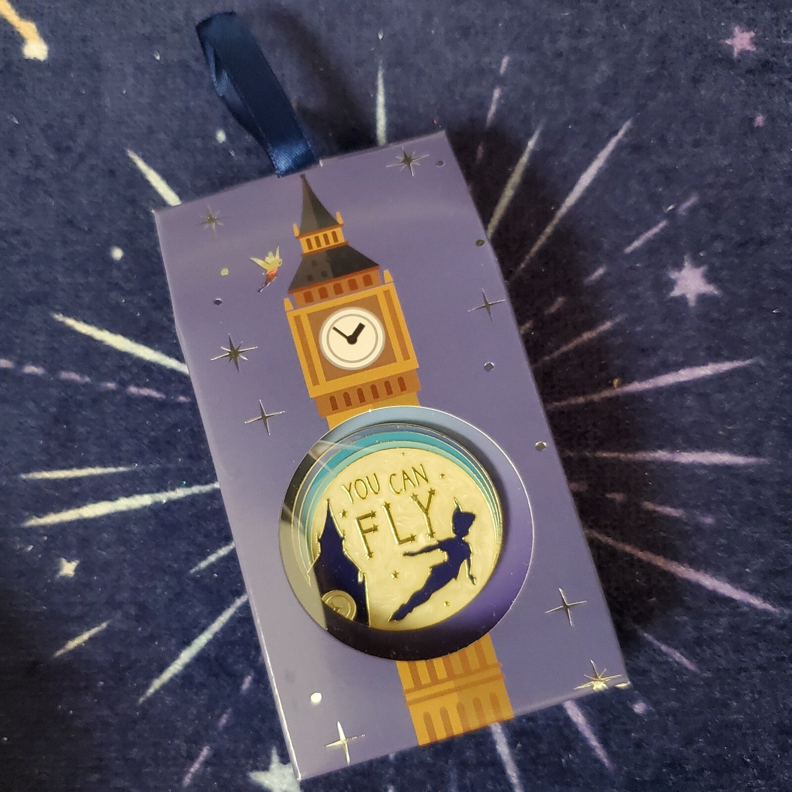 *Ornament Box & Pin* Disney Parks Peter Pan You Can Fly 2021 Christmas Holiday