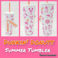RARE Dunkin’ Donuts Coffee Summer 2026 TUMBLER White w/Straw Pink Crab Shark NWT