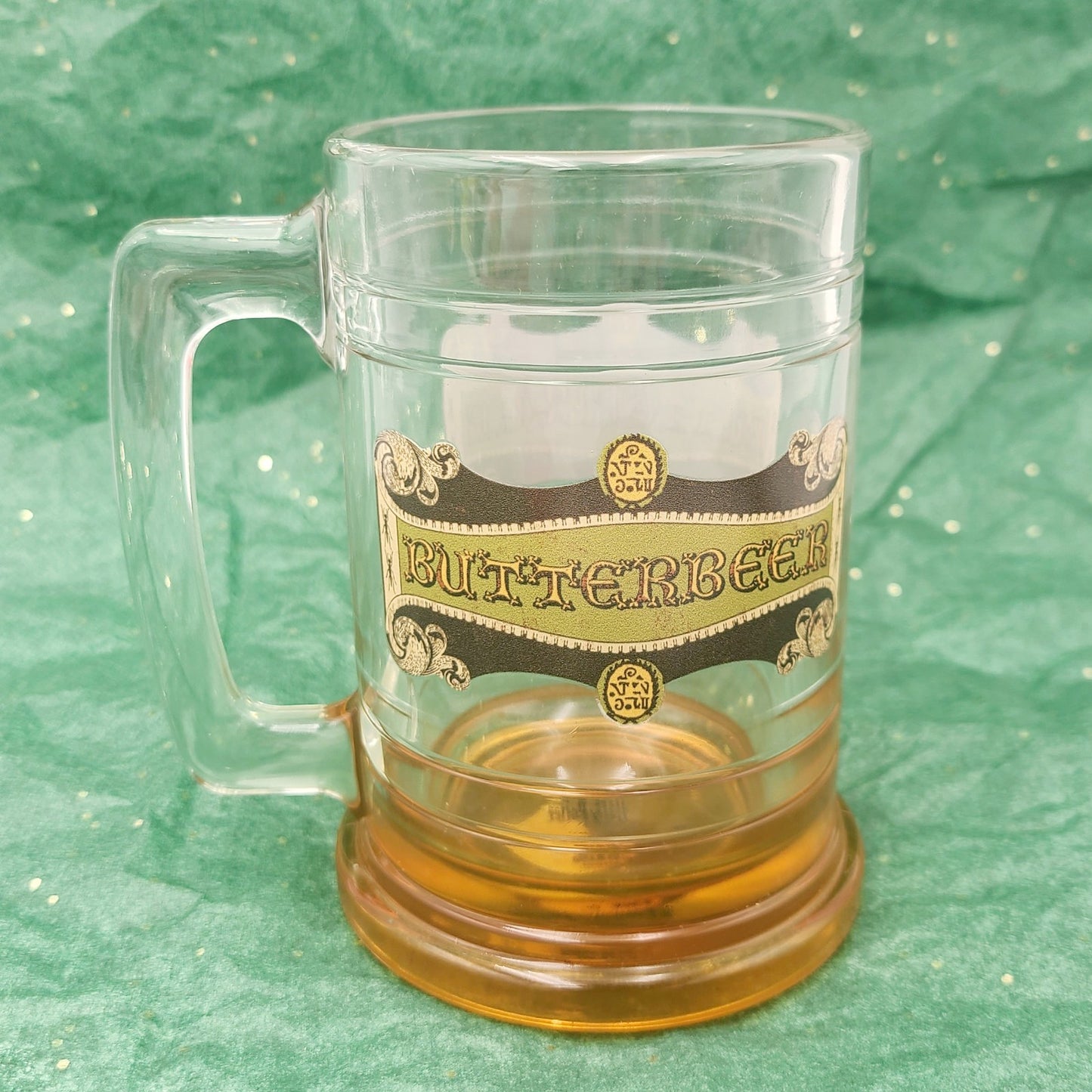 NEW Universal Studios Harry Potter Butterbeer 15 oz Glass Stein Cup 5.25" Mug