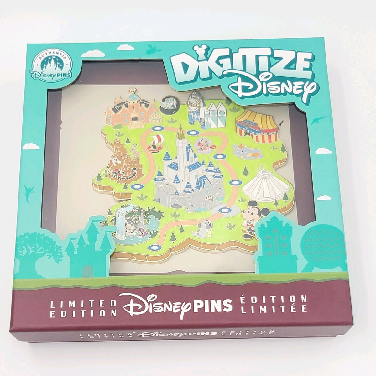 2026 Walt Disney World Park Digitize Map JUMBO Pin LE 2500 Castle Magic Kingdom