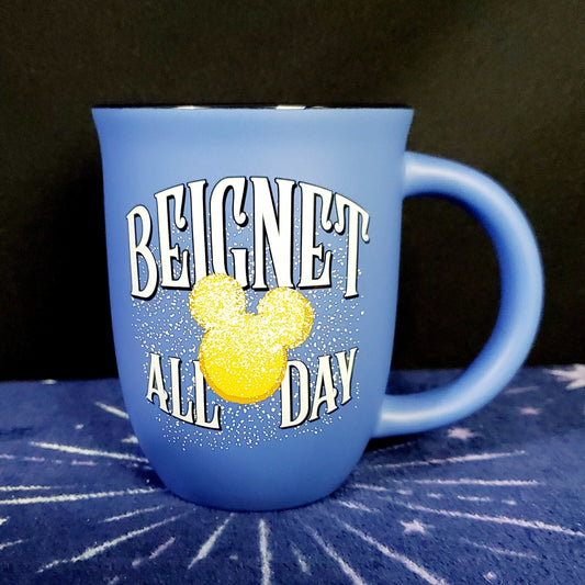 2022 Disney Parks Port Orleans French Quarter Beignet All Day Ceramic Coffee Mug