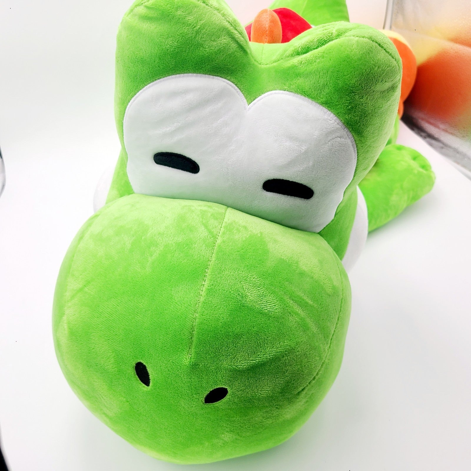 LARGE Yoshi Nintendo World Sleeping Plush Cushion Pillow Green Universal Epic 37