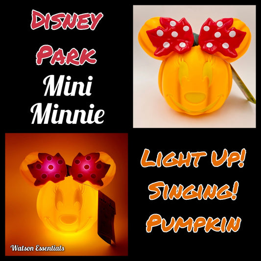 *Minnie Pumpkin* 2026 Disney Parks Halloween Light-Up Singing Boo To You Figure