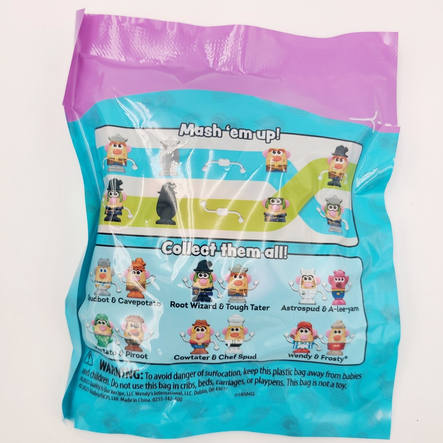 2025 Wendy's Potato Head Mashed "Root Wizard & Tough Tator" Kids Meal Toy Wendys