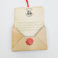 Universal Studios Harry Potter Hogwarts Acceptance Letter Christmas Ornament NWT