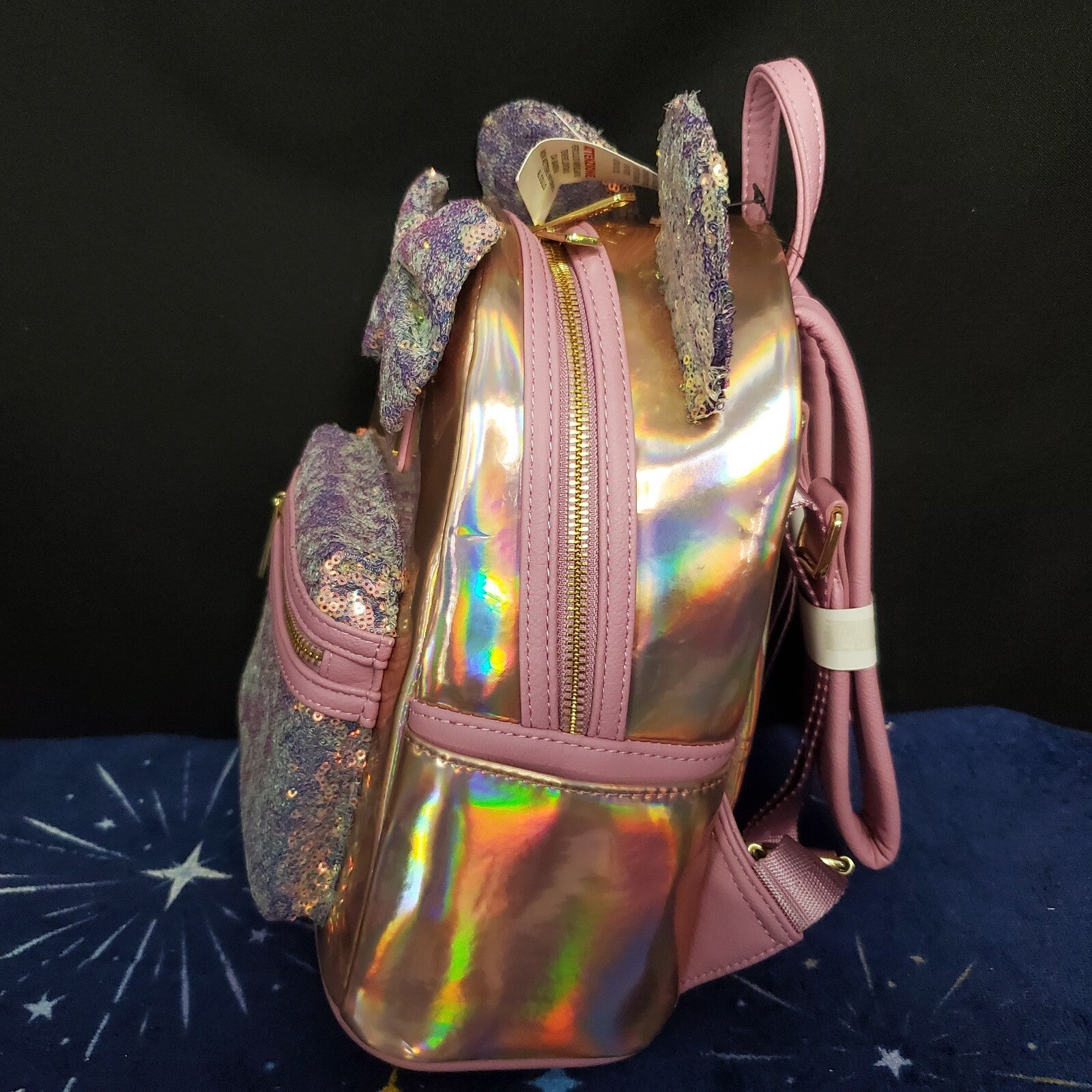 *Backpack Set* Disney Parks 50th Anniversary Iridescent Pink & Blue Loungefly