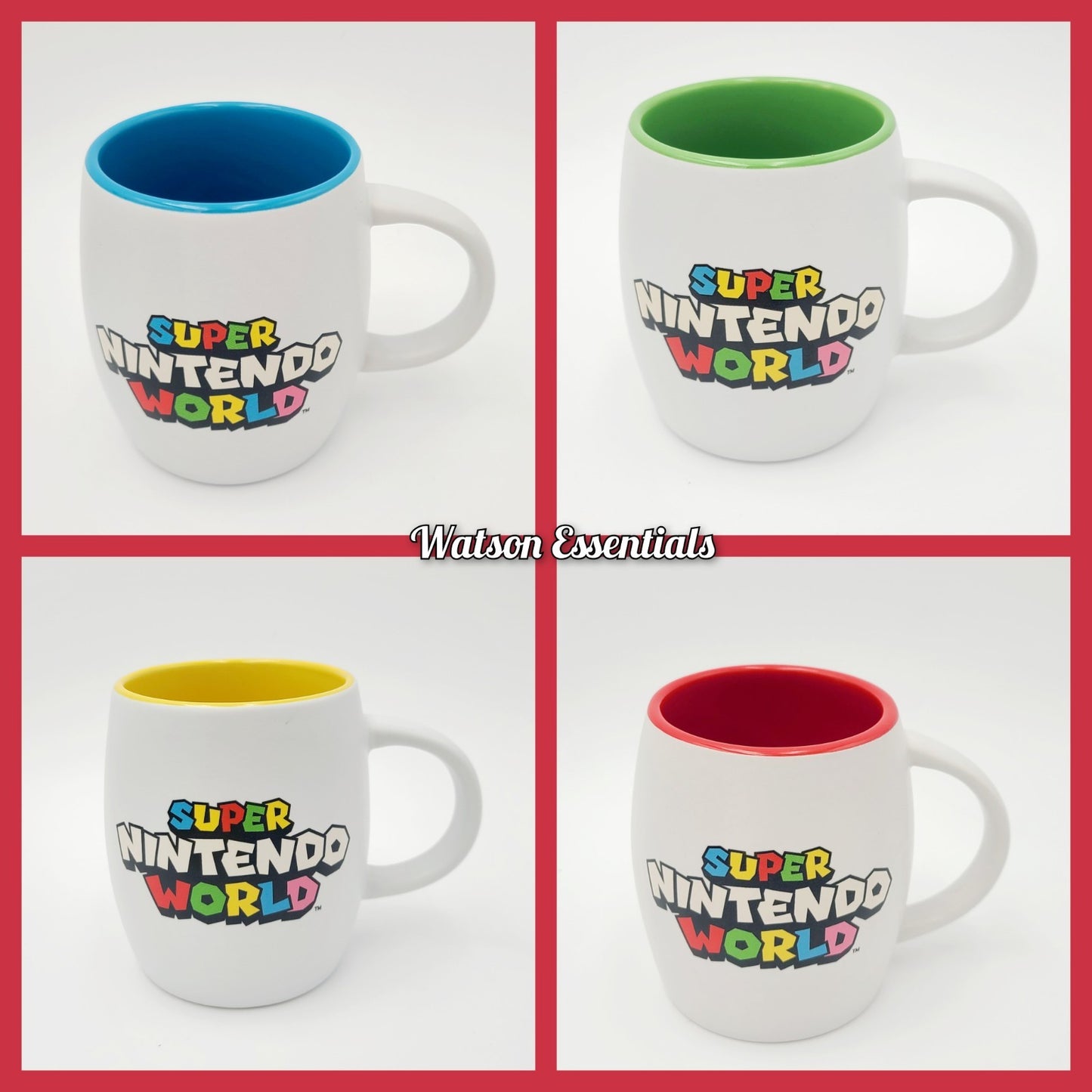 YOU CHOOSE Super Nintendo World Ceramic Mug Universal EPIC Blue Green Red Yellow