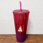 2023 Walt Disney World Parks Cinderella Castle Starbucks Studded 24 oz Tumbler