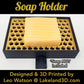 Soap Holder w/ Spout 3D Printed Black & Gold Decor Gift Decoration Lakeland3D