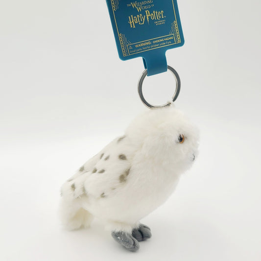 NEW Universal Studios Wizarding World Of Harry Potter Hedwig Owl Keychain Plush