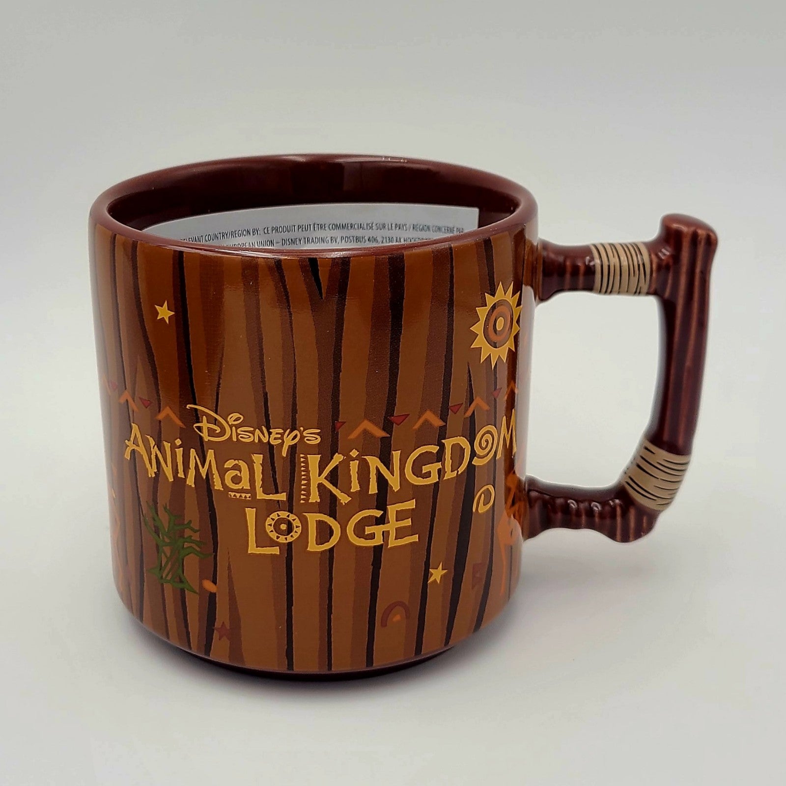 2026 Disney Parks Animal Kingdom Lodge JAMBO Mickey Mouse Stackable Mug Cup 16oz