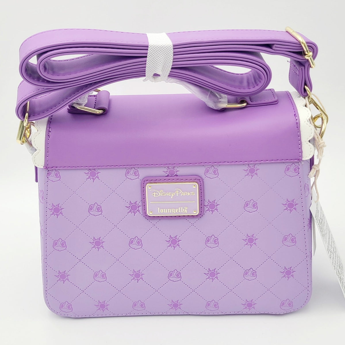 2026 Disney Parks Princess Rapunzel Tangled Purple Crossbody Loungefly Bag Purse